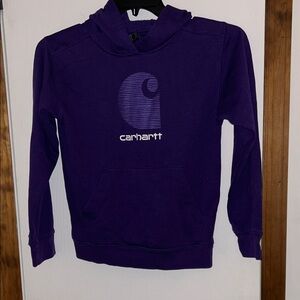 Carhartt Logo Pullover Sweatshirt in Purple